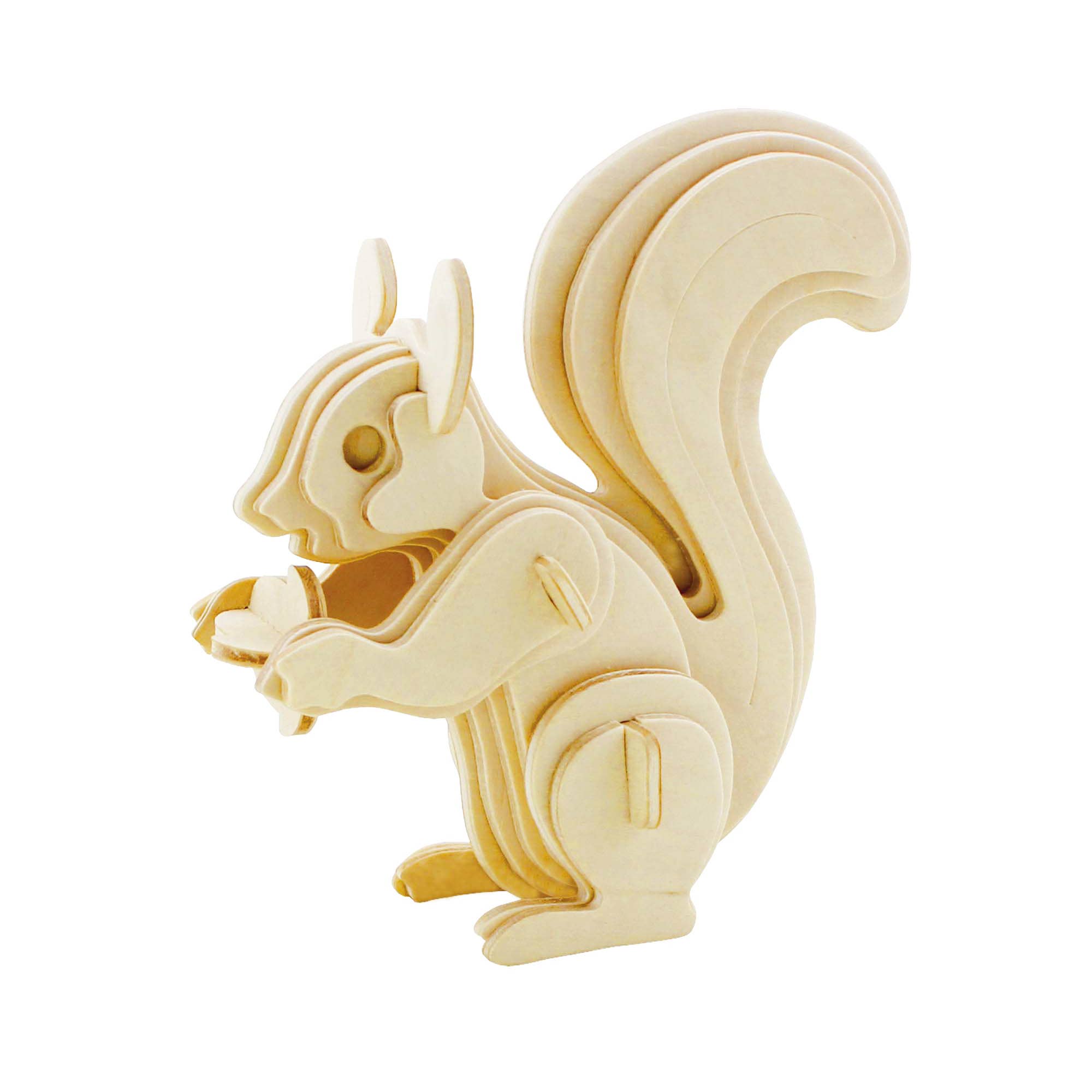 3D Wooden Puzzle: Squirrel