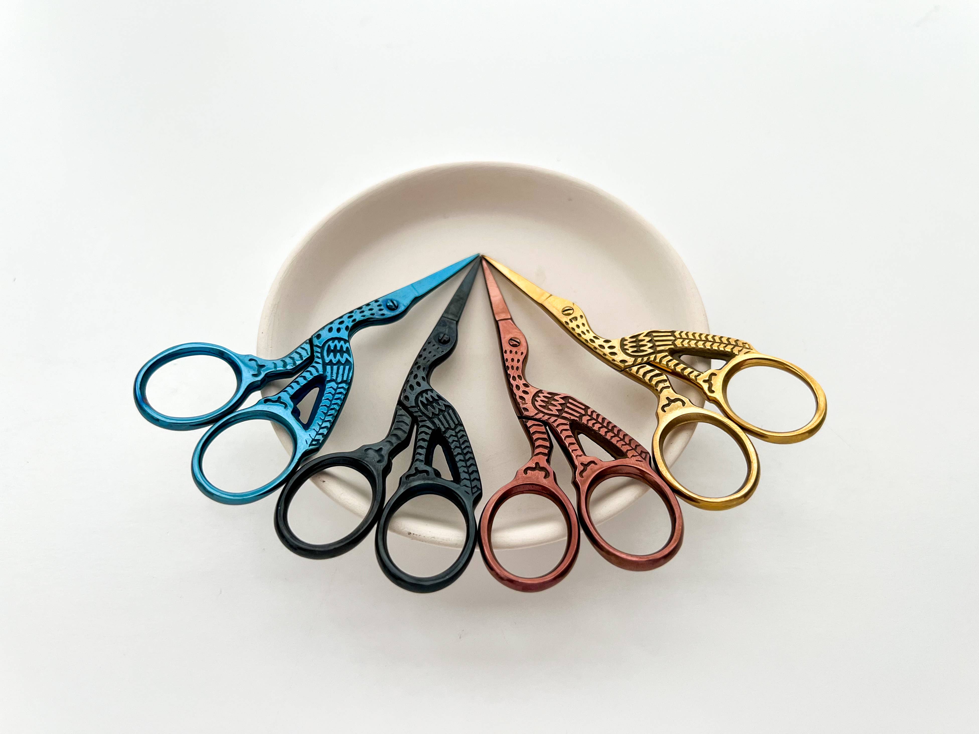 Classic Stork Embroidery Scissors