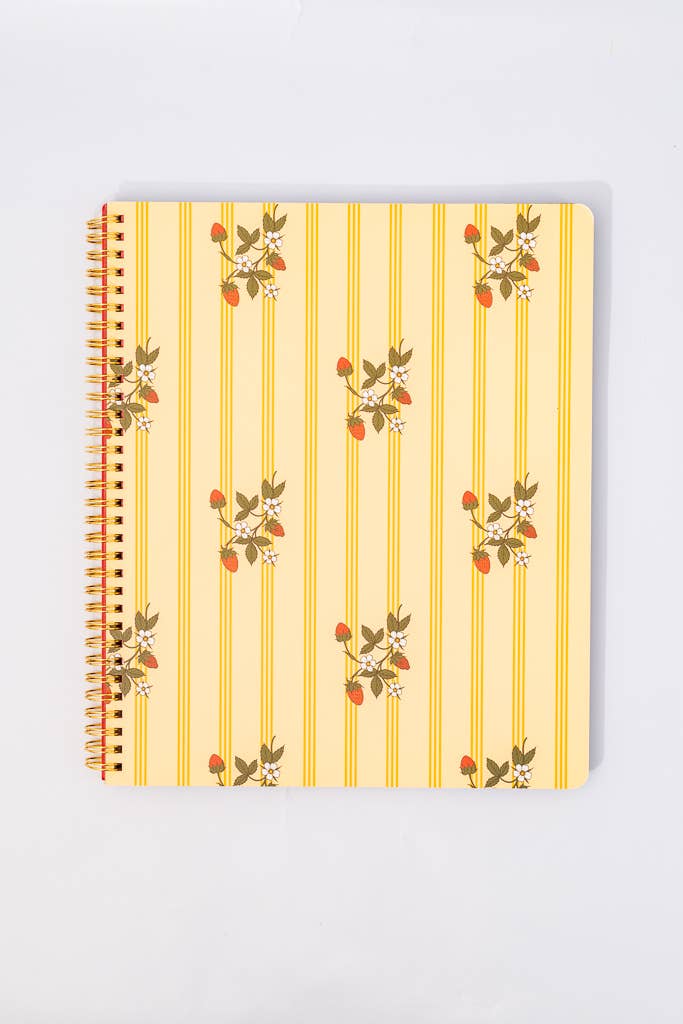 Ban.do Rough Draft Large Notebook, Floral Stripe