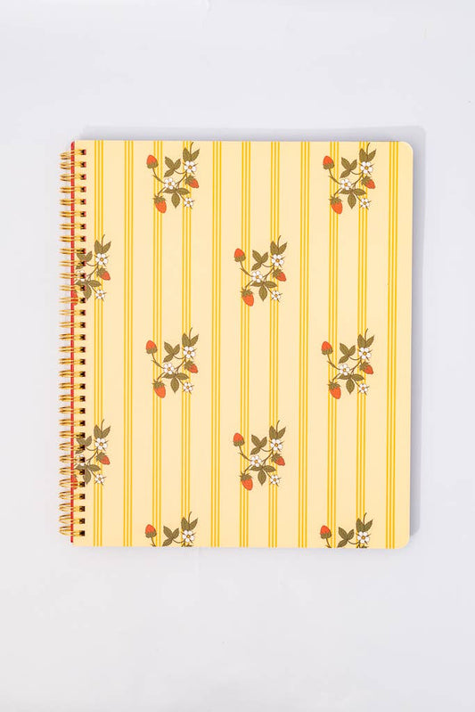 Ban.do Rough Draft Large Notebook, Floral Stripe