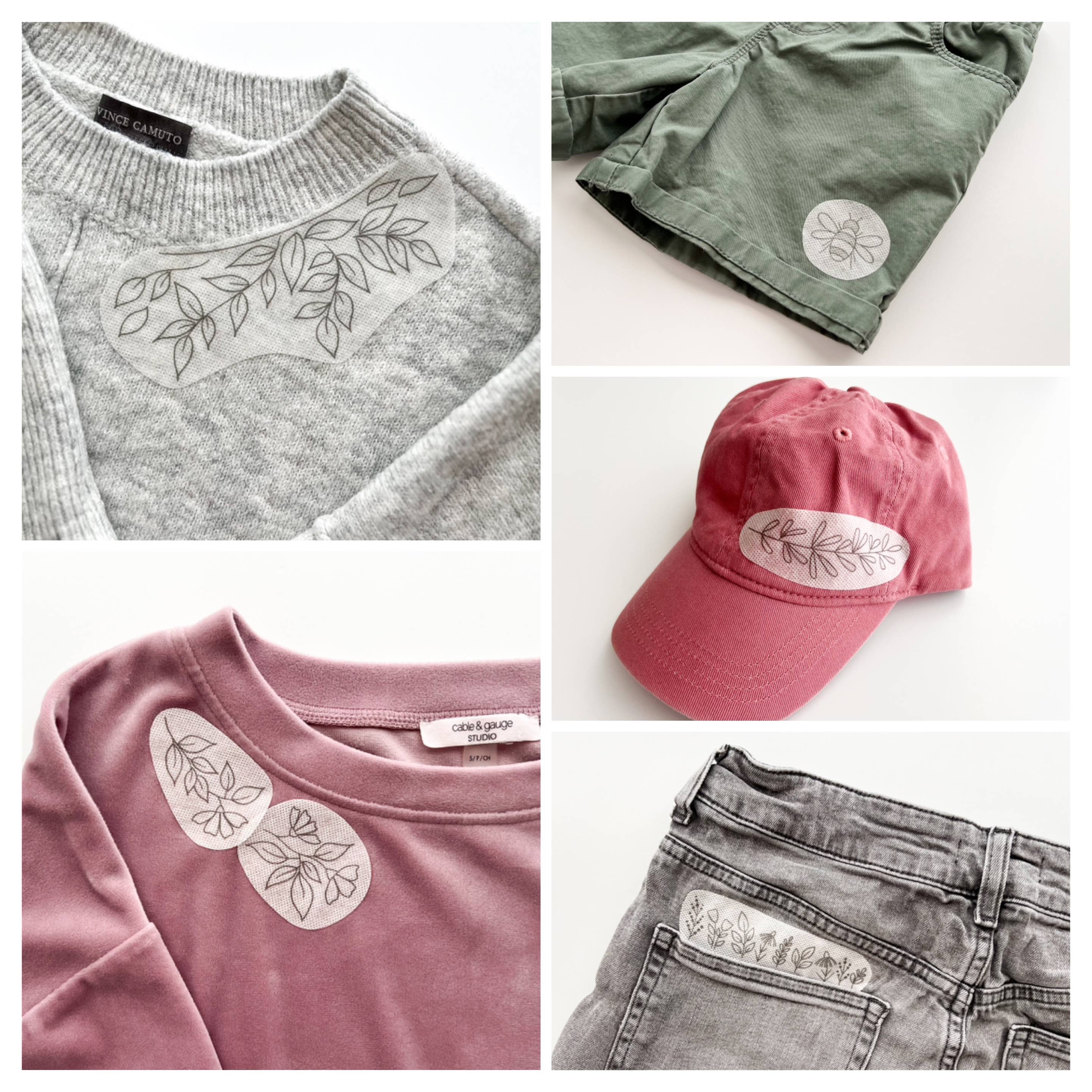 Floral Stick & Stitch Floral Embroidery Patterns for Clothing