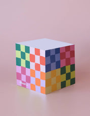 Sticky Note Cube | Rainbow Check
