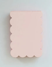 Scalloped Shaped Notepad | Peach + Persimmon Edge