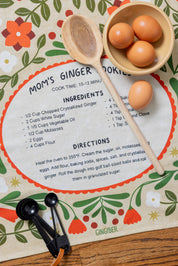 Ginger Cookies Tea Towel – Holiday Baking