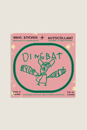 Stay Home Club Dingbat Vinyl Sticker