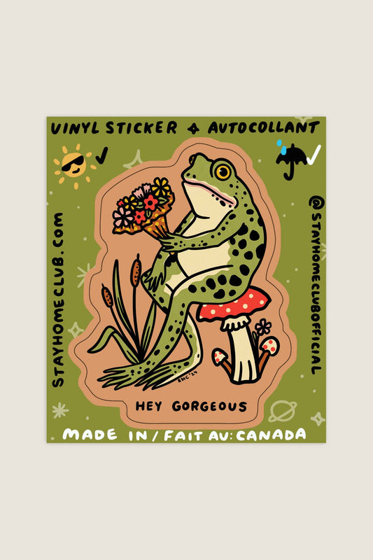 Stay Home Club Hey Gorgeous Vinyl Sticker