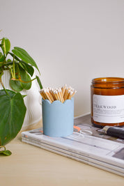 Scallop Match Pot with Match Striker