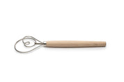 Fox Run Danish Dough Whisk- Stainless Steel and Wood, 12"