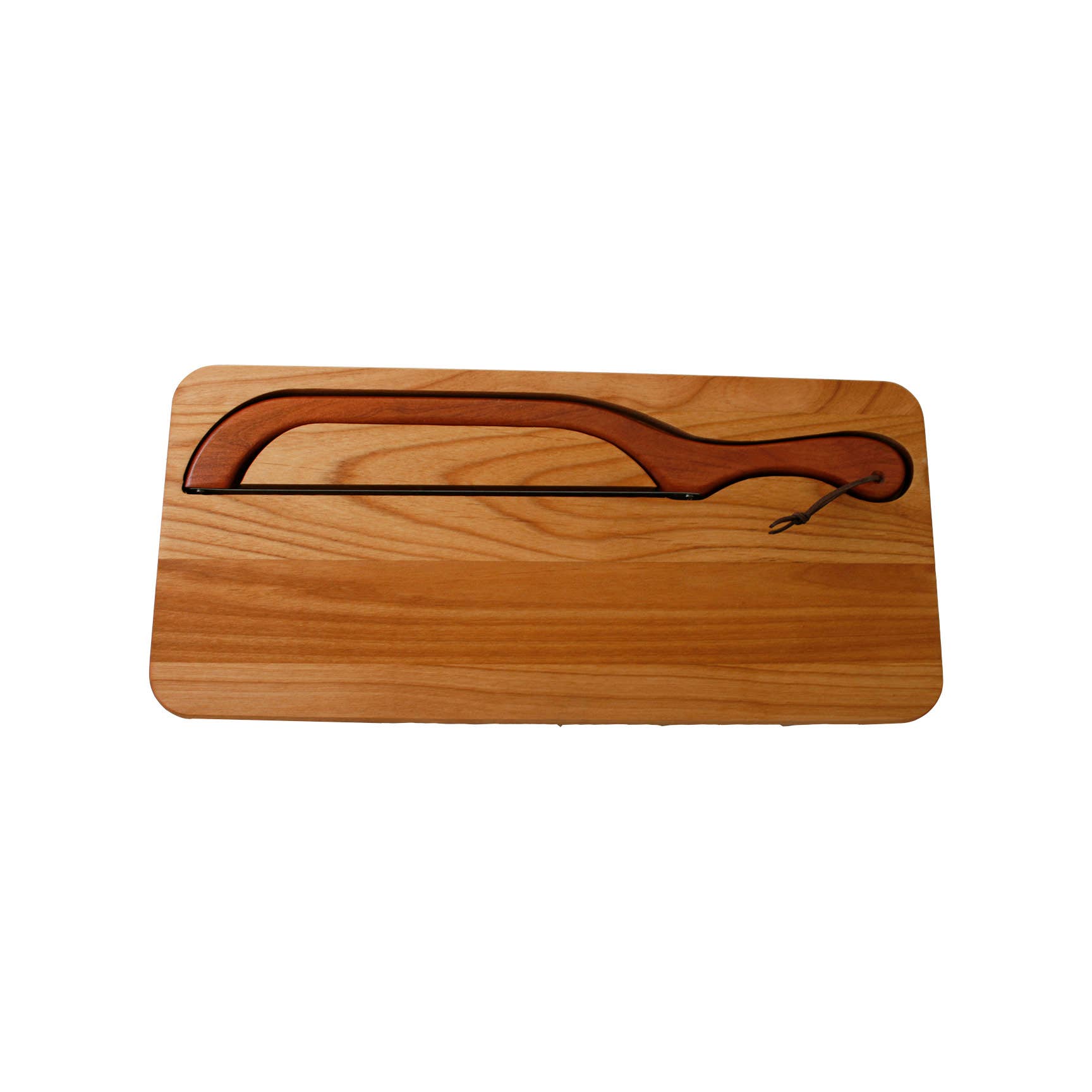 Alder Bread Knife Board And Bread Slicer (Right Handed)