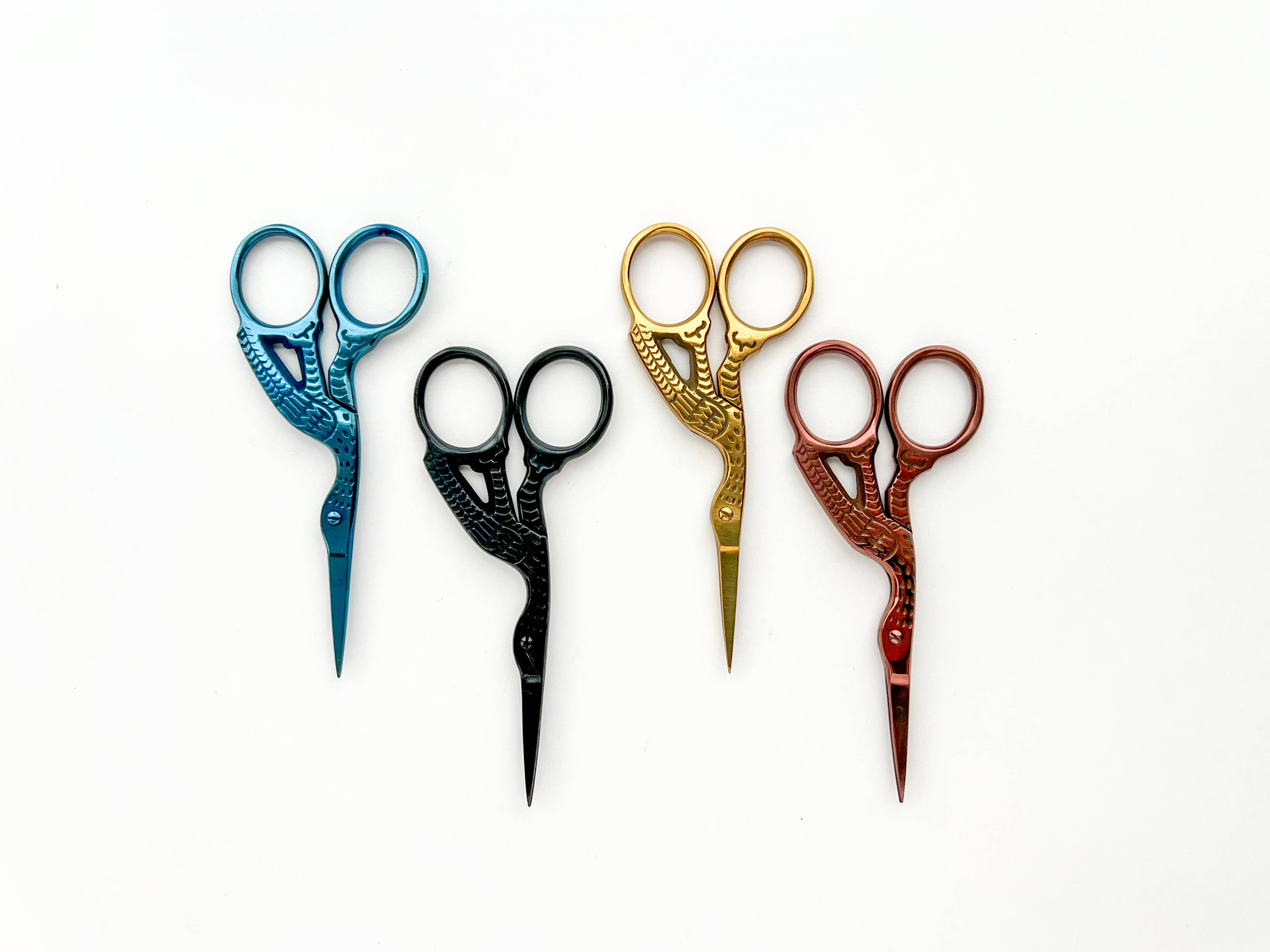 Classic Stork Embroidery Scissors