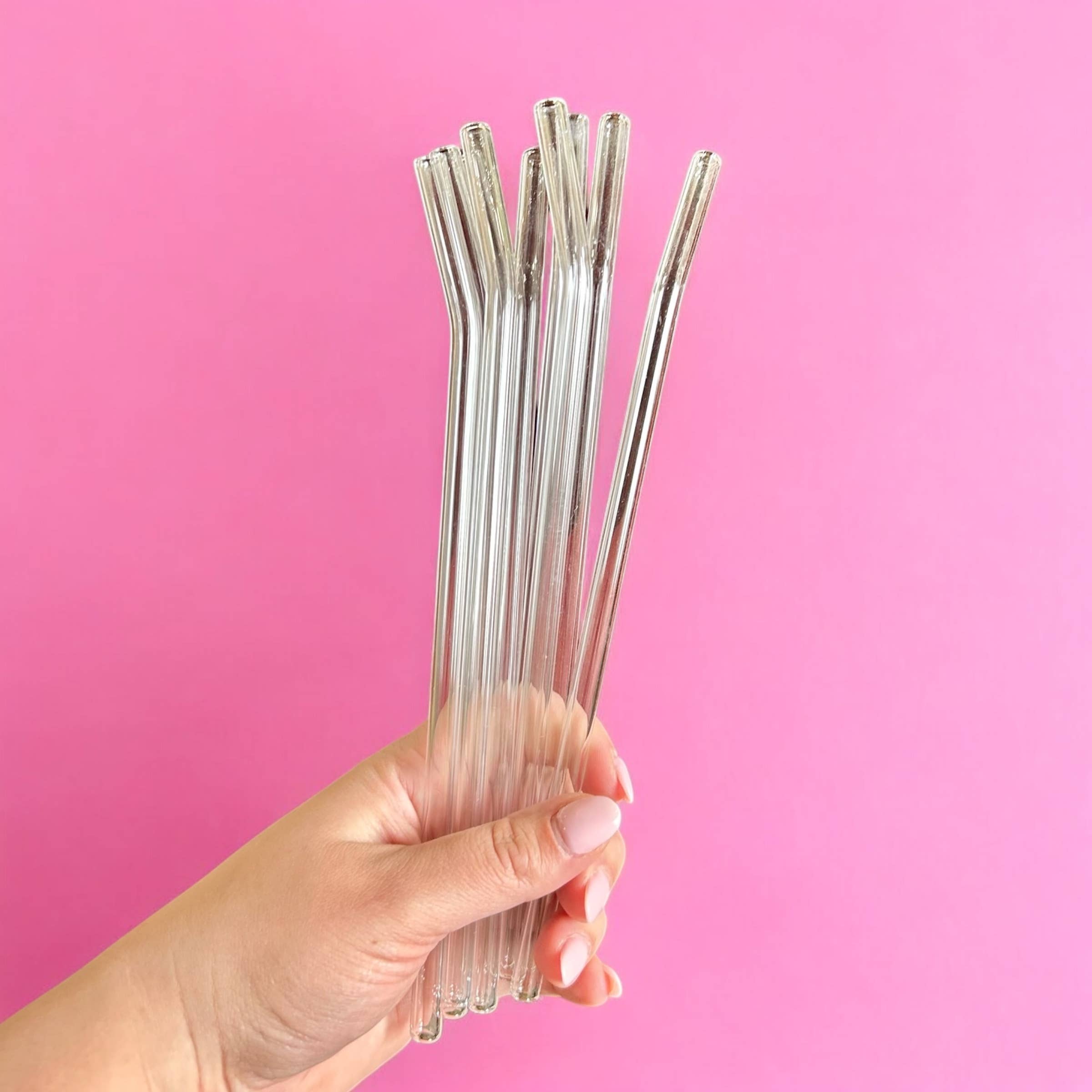 Glass Bent Top Straw