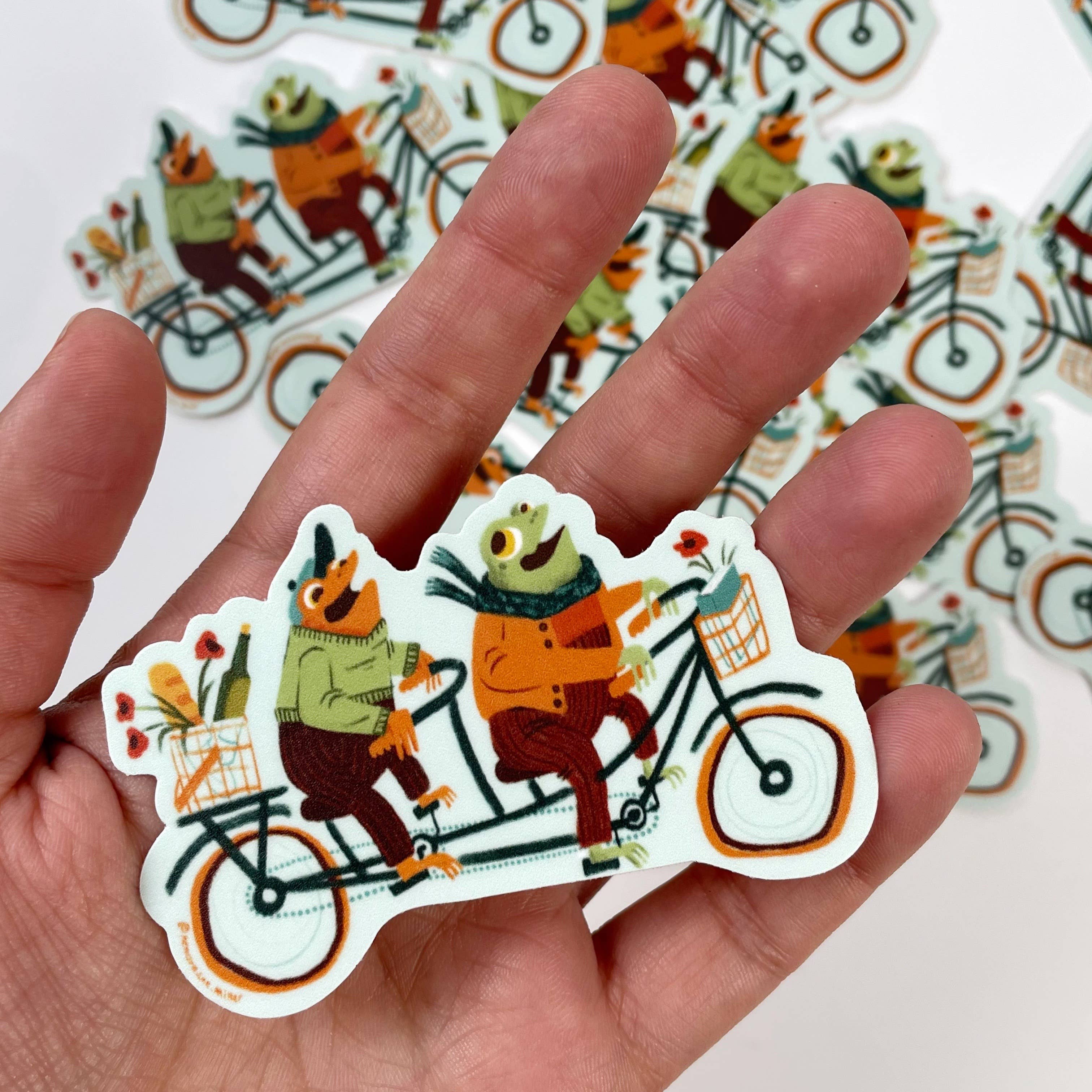 Frog and Toad Vinyl Sticker
