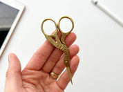 Classic Stork Embroidery Scissors
