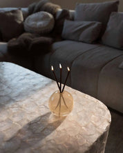 Neva Pampas Glass Vase for Everlasting Candles