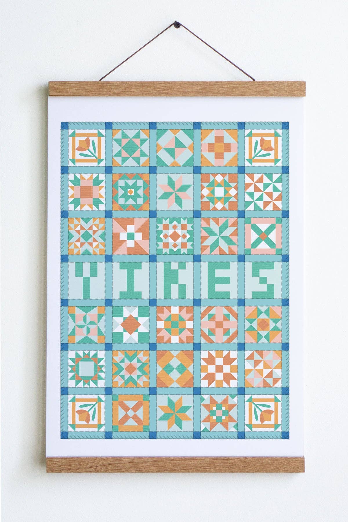 Patchwork Quilt Print- Yikes