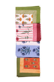 Wildflower Blockprint Dish Towel