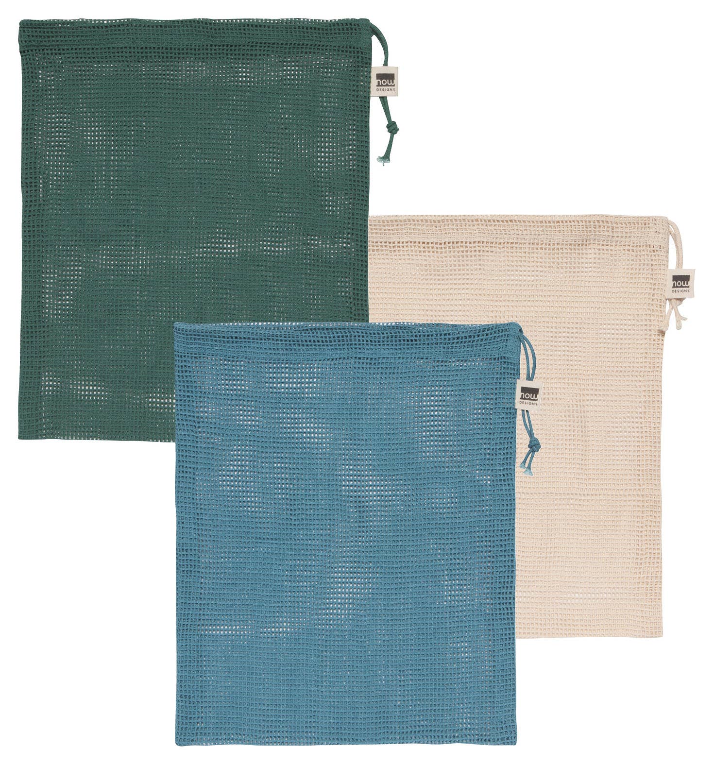 Le Marche Pine Mesh Produce Bags Set of 3