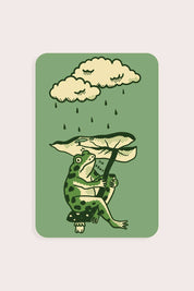 Leaf Umbrella Sticker | Waterproof Vinyl Sticker