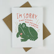 "I'm Sorry" Frog Greeting Card