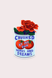 Crushed Sticker | Waterproof Vinyl Sticker
