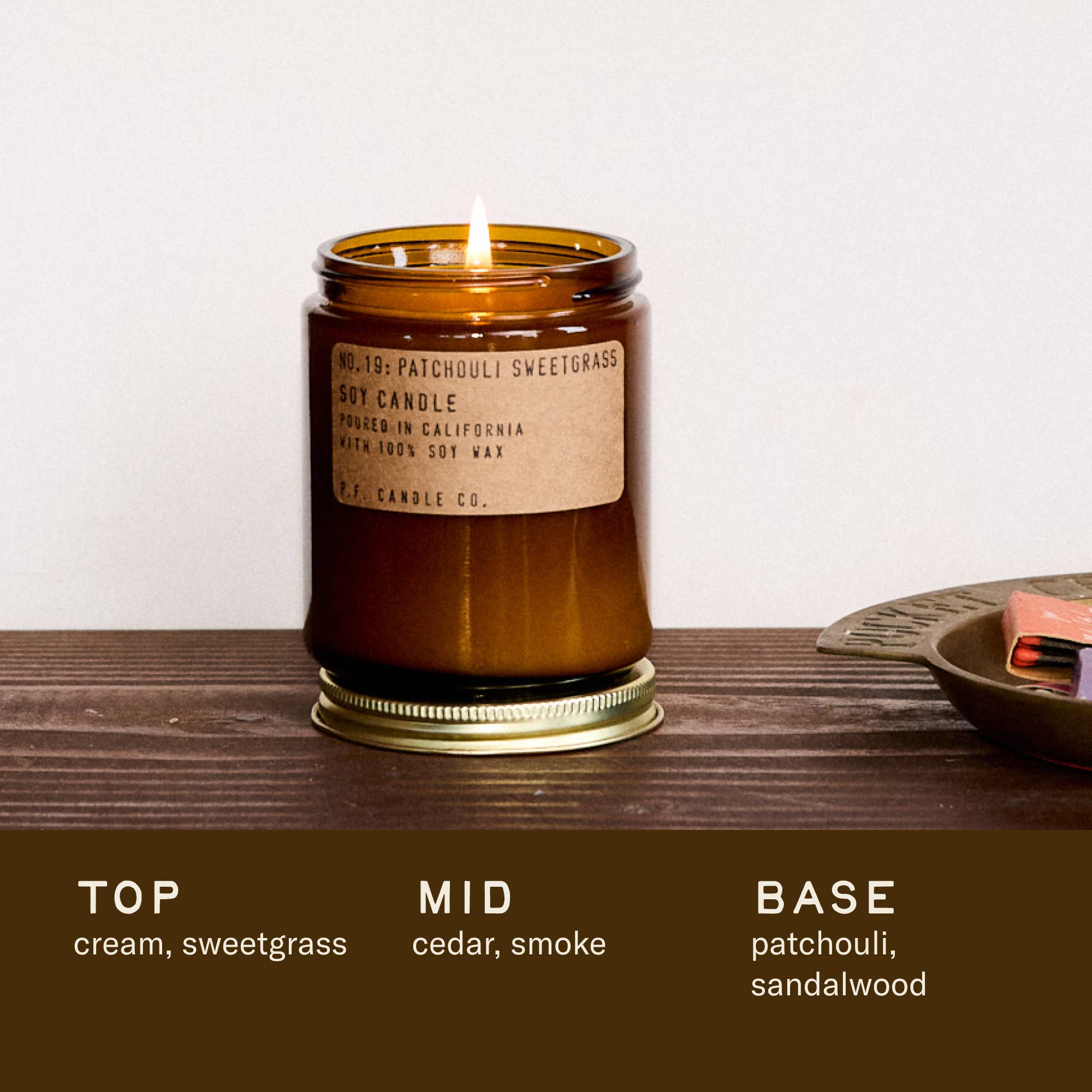 Patchouli Sweetgrass - 7.2 oz Standard Soy Candle