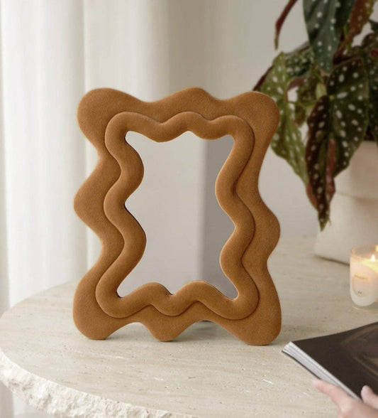 Wavy Velvet Mirror