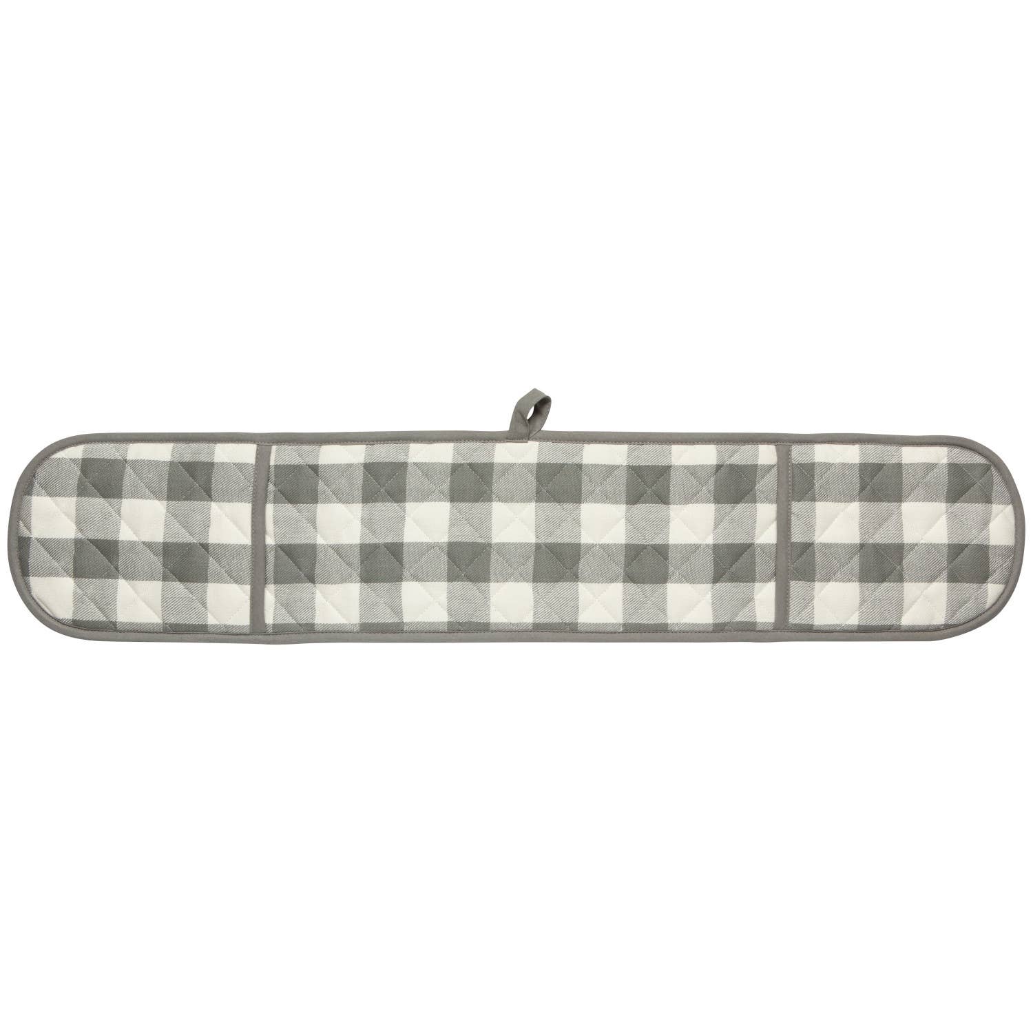 London Gray Check Double Oven Mitt