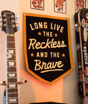 Long Live the Reckless and the Brave Camp Flag • All Time Low x Oxford Pennant