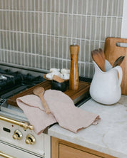 Stone Washed Linen Tea Towel | 18" x 26"