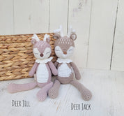 Olive and Cradle Crochet Sleepy Deer
