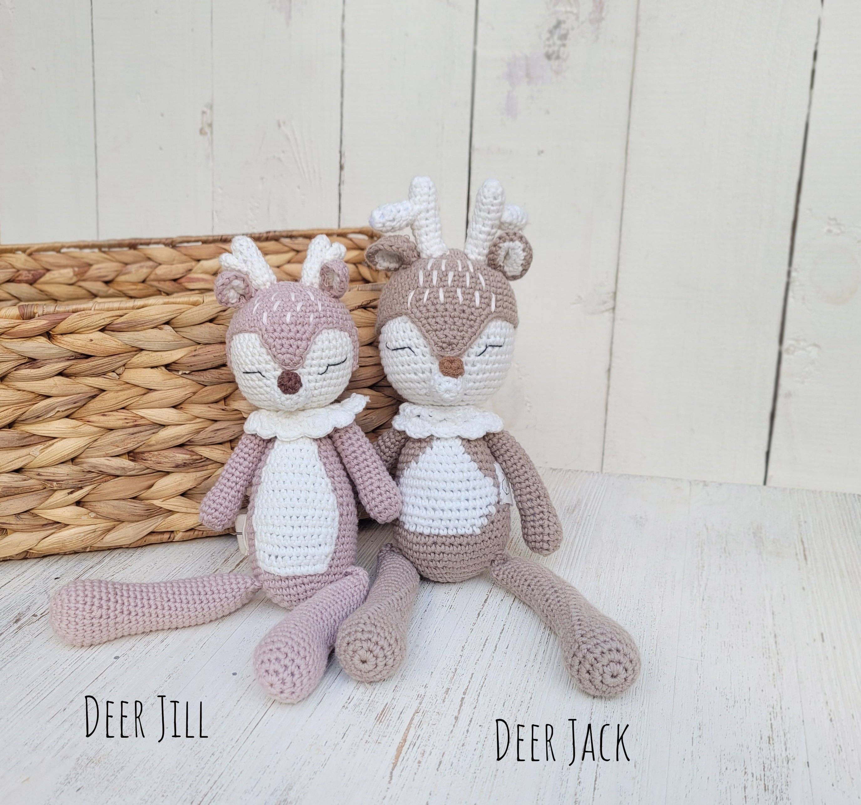 Olive and Cradle Crochet Sleepy Deer