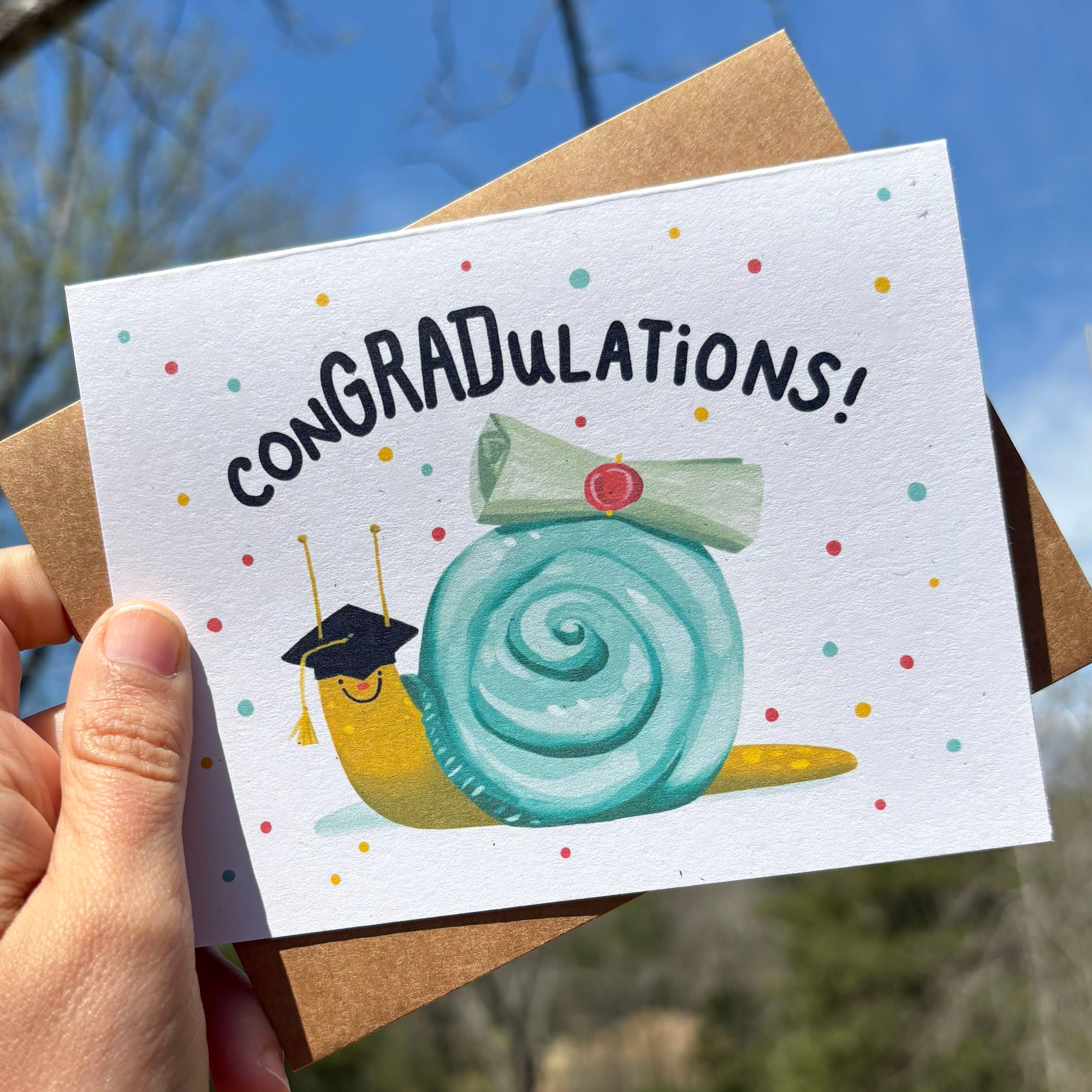 ConGRADulations Graduation Card | Snail Grad Congratulation