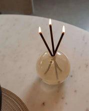 Neva Pampas Glass Vase for Everlasting Candles