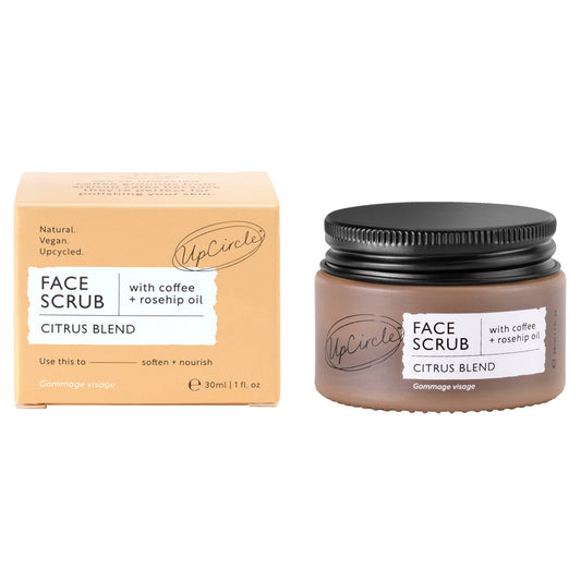 Face Scrub [Citrus] with Coffee + Rosehip Oil - Travel Size