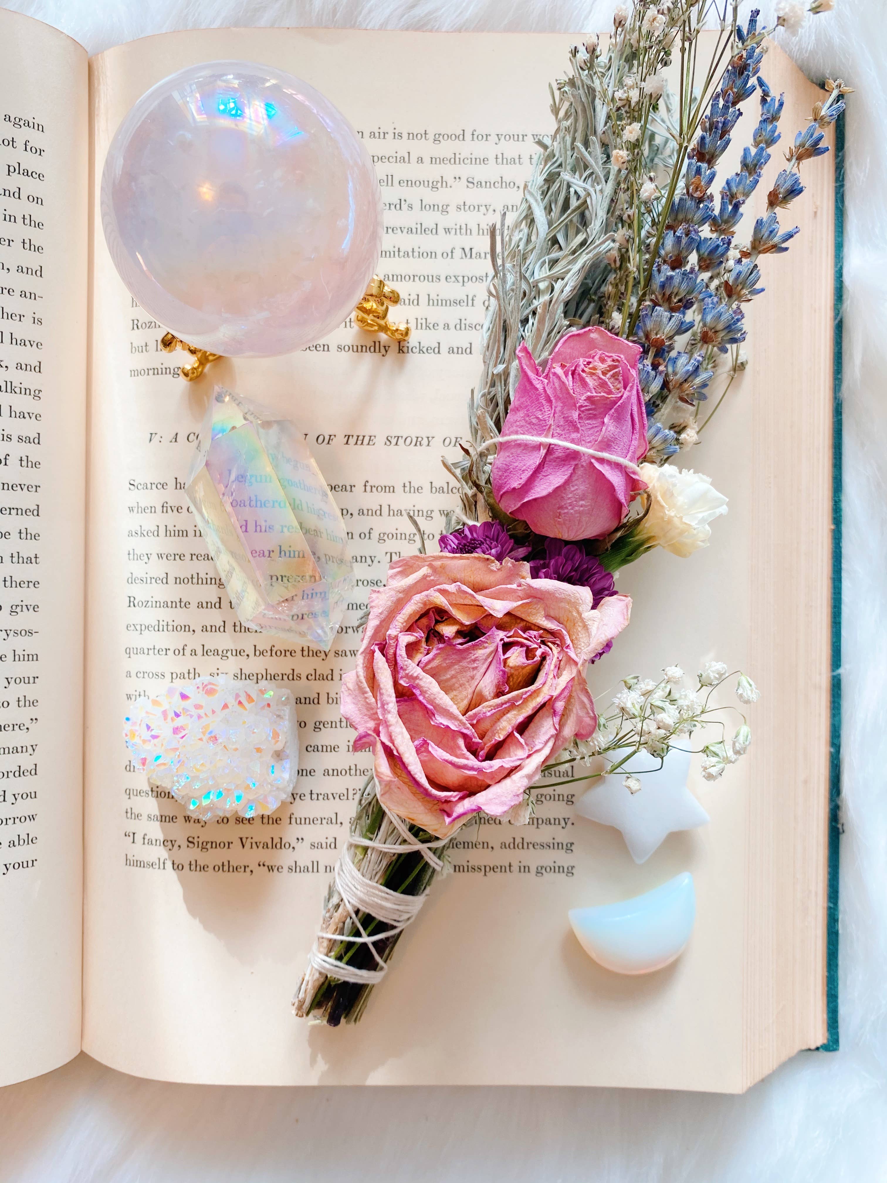 SACRED HEALING Blue/Prairie Sage Bundle - Floral Smudge