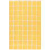 Tic Tac Toe Lemon Yellow Dishtowels Set of 3