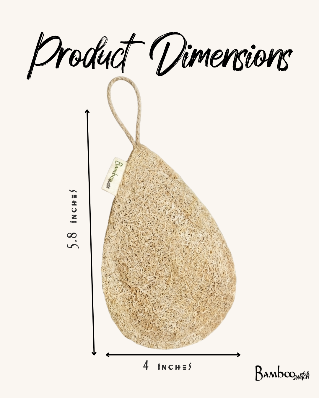 Large Exfoliating Loofah- Teardrop | Skin Care Bestseller
