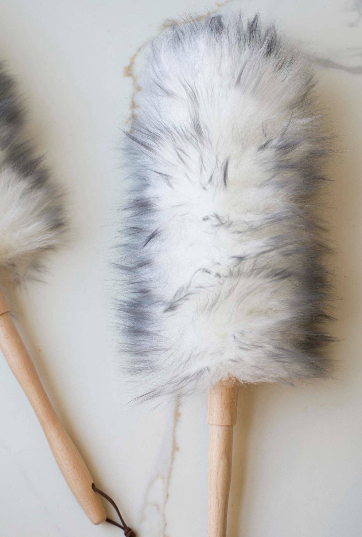 Wool Duster with Wooden Handle