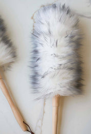 Wool Duster with Wooden Handle