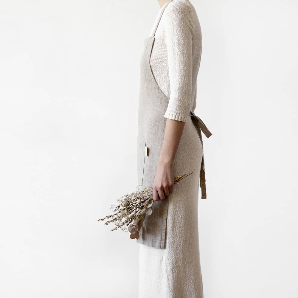Linen Tales Daily Apron- Natural