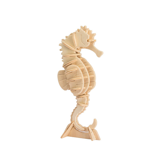 3D Wooden Puzzle: Sea Horse