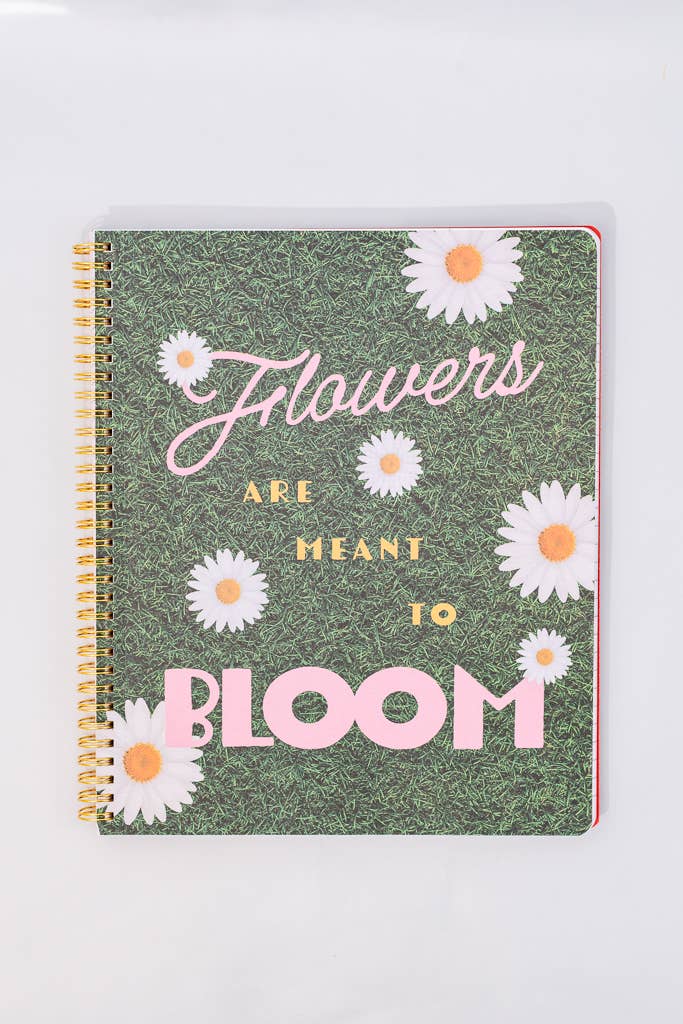 Ban.do Rough Draft Large Notebook, Floral Stripe