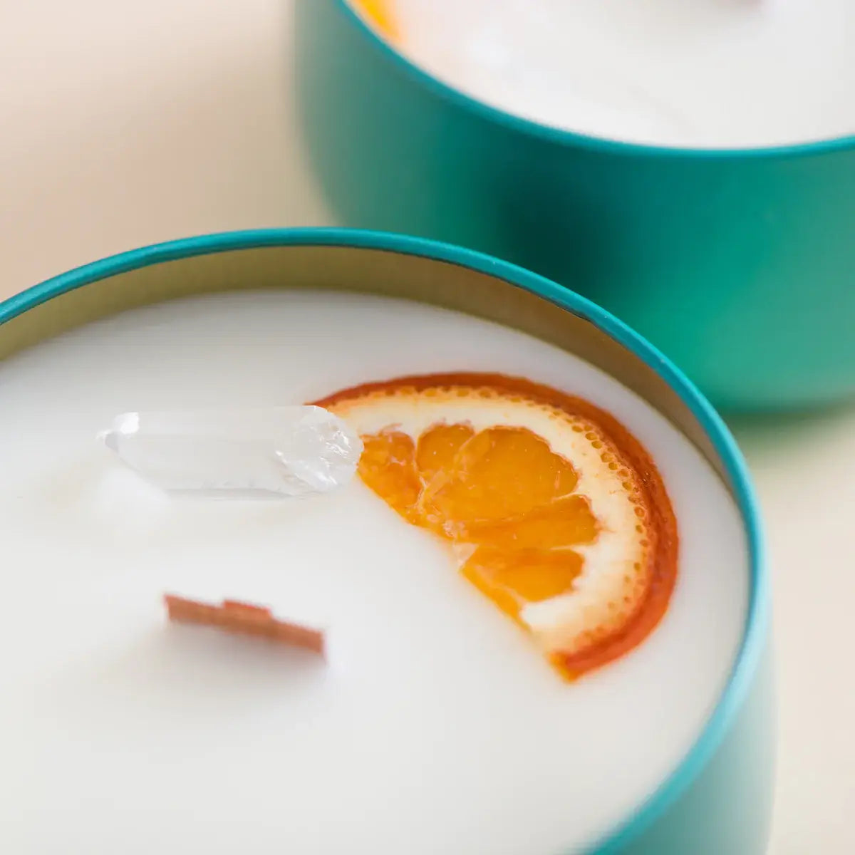 CITRUS & QUARTZ Coconut Wax Candle - Aromatherapy - Home