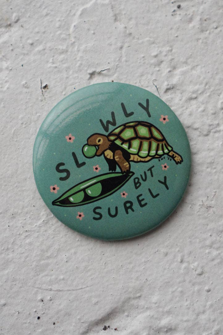 Stay Home Club Slowly Turtle Magnet