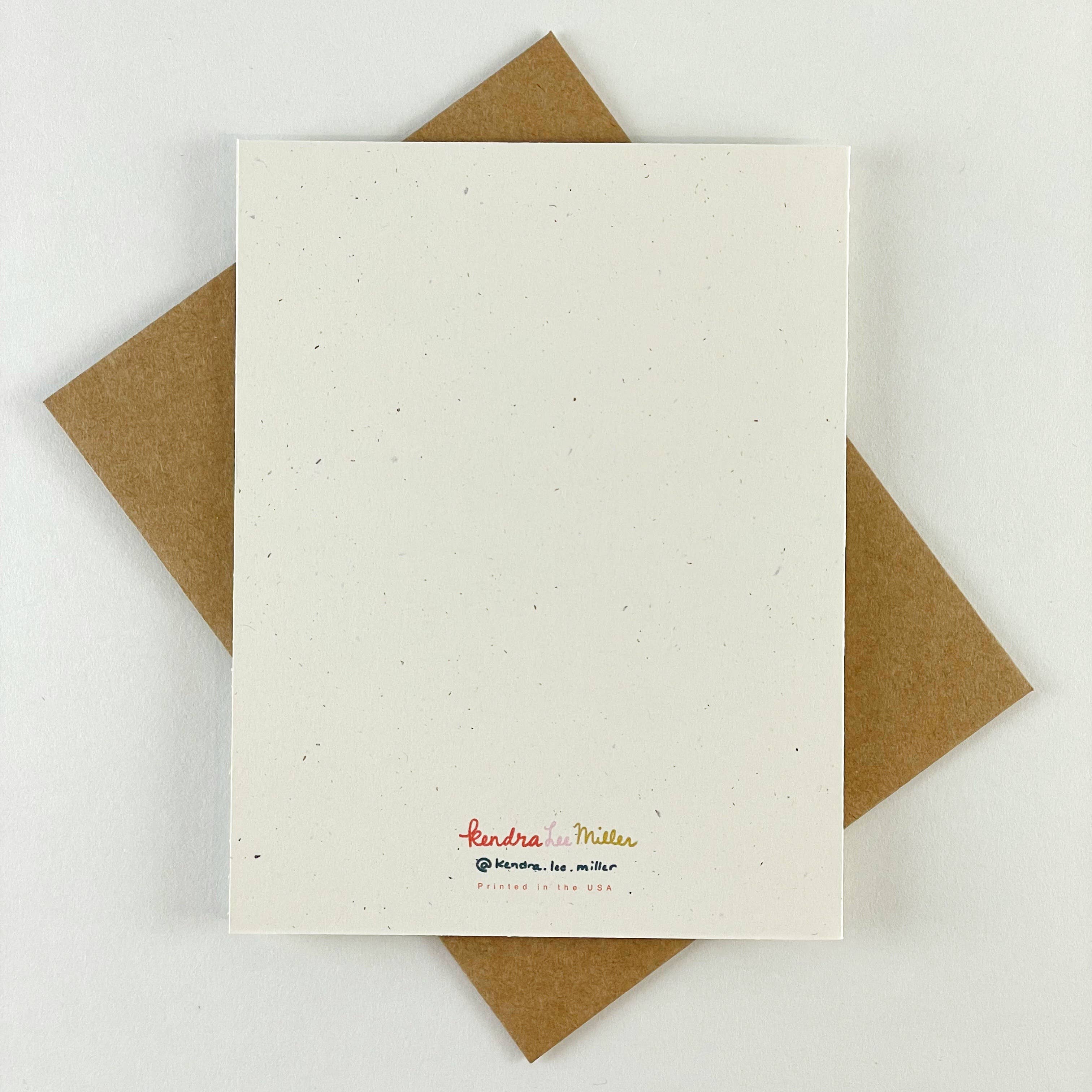 I Love Us Raccoon House Greeting Card