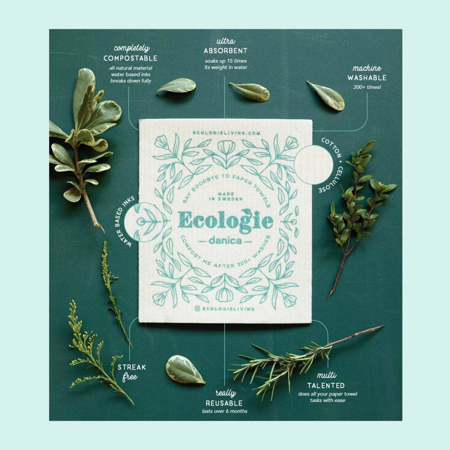 Strawberry Jam Swedish Dishcloth