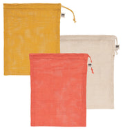 Le Marche Coral Mesh Produce Bags Set of 3
