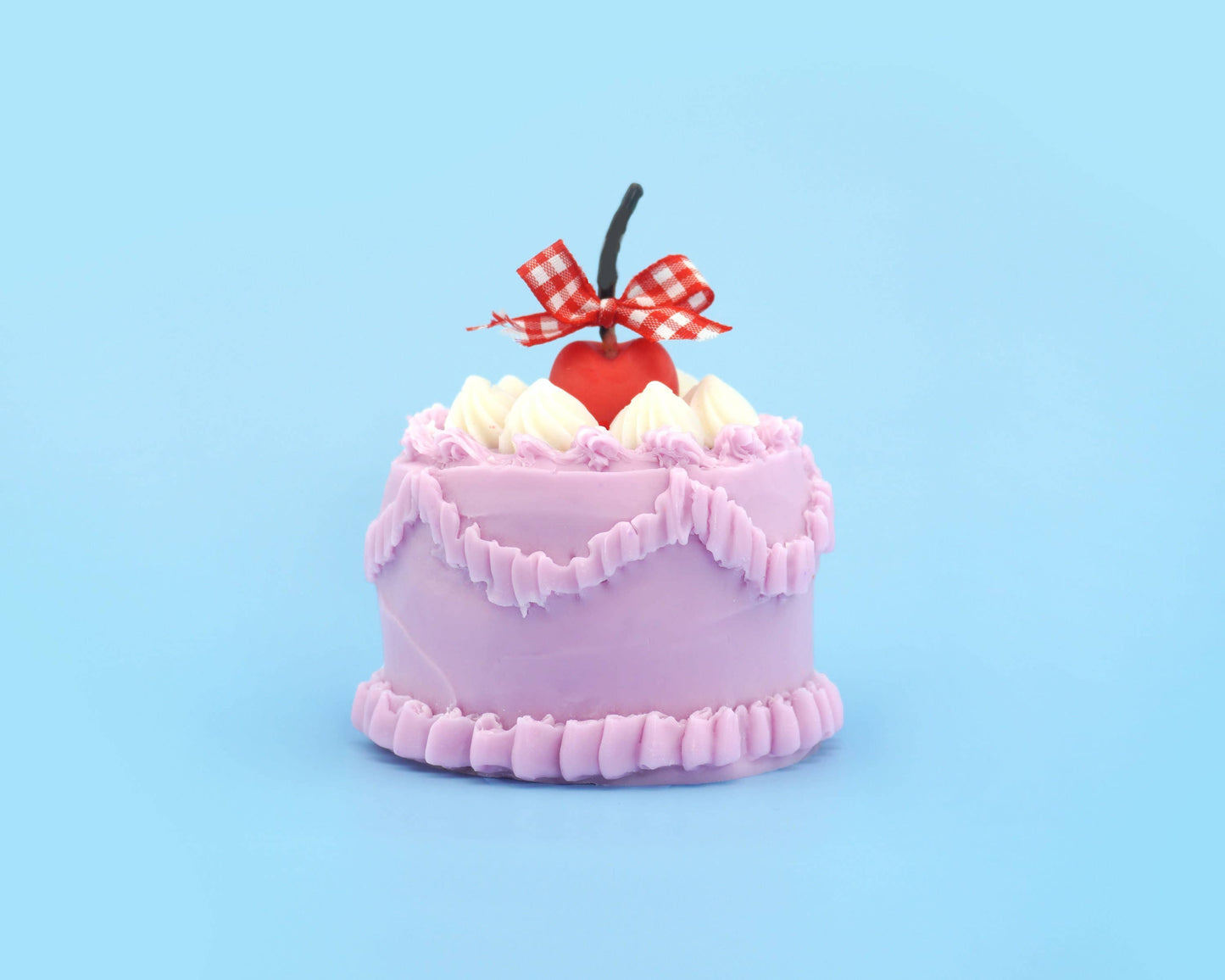 Retro Cherry Cake Candle