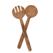 Prairie Set 2 Serving Utensils Acacia Wood