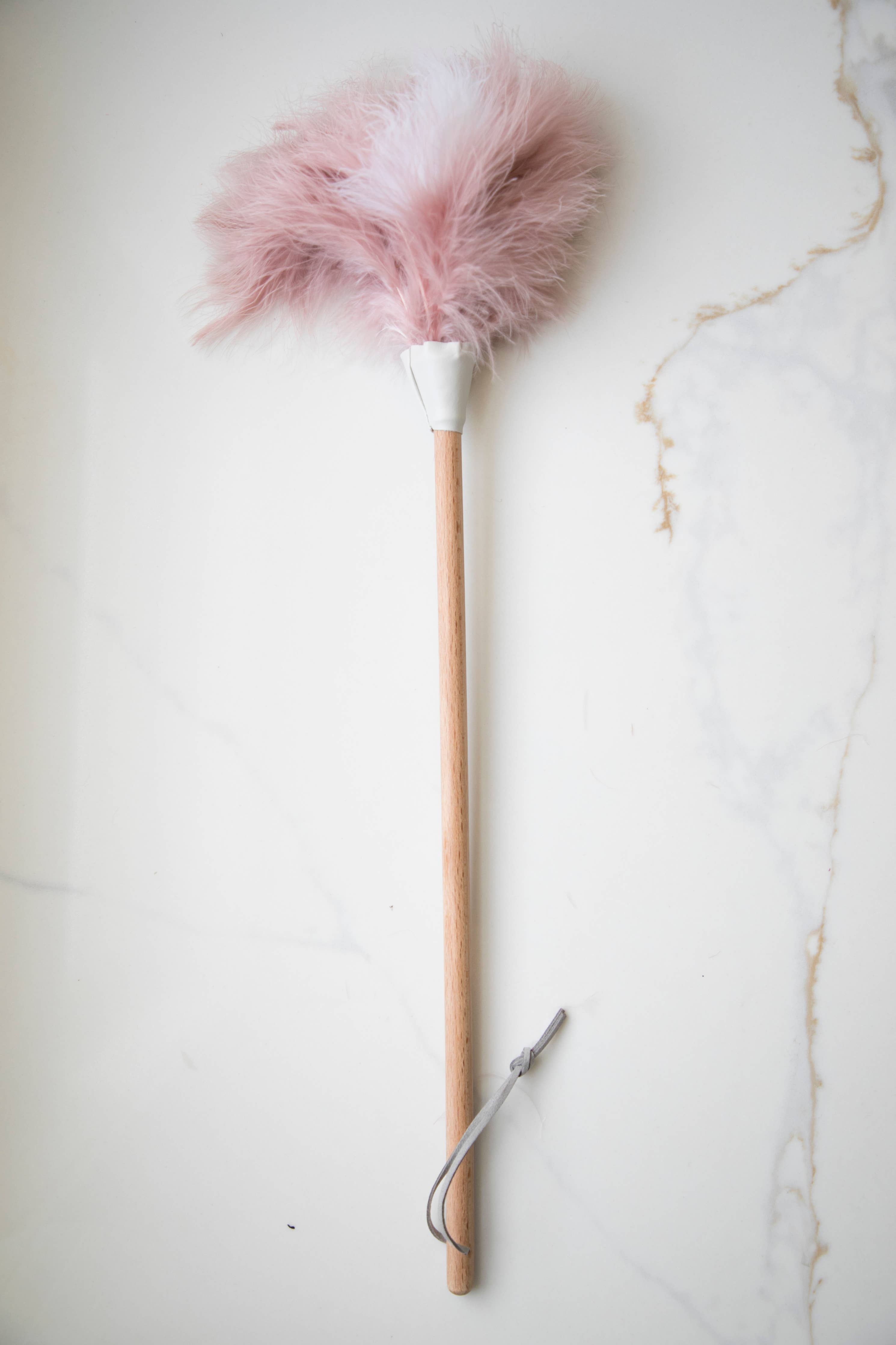 Pink Ostrich Feather Duster
